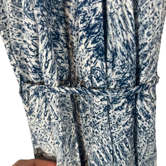 Love Stitch Blue & White Print Strappy Comfortable Long Maxi Dress Women Sz M - Picture 12 of 14